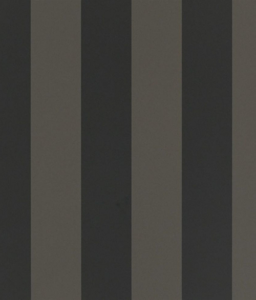 Spalding Stripe sort/sort - tapet - 10x0.52m - fra Ralph Lauren