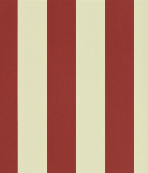 Spalding Stripe rød/sand - tapet - 10x0.52m - fra Ralph Lauren