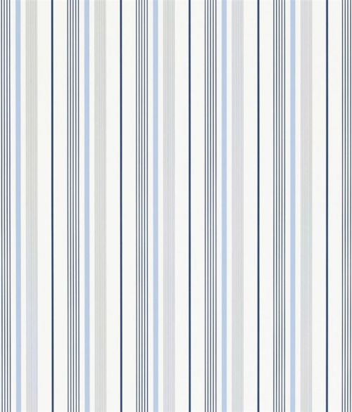 Gable Stripe fransk blå - tapet - 10x0.52m - fra Ralph Lauren