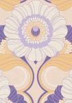 Floral Retro beige - tapet - 8.50x0.53m - fra Tapetcompagniet