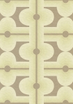 Retro Mønster brun/grøn - tapet - 8.50x0.53m - fra Tapetcompagniet