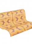 Retro Mønster brun/gul - tapet - 8.50x0.53m - fra Tapetcompagniet