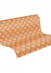 Abstract brun/gul/orange - tapet - 8.50x0.53m - fra Tapetcompagniet
