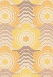 70'er Blomst beige/brun/orange - tapet - 8.50x0.53m - fra Tapetcompagniet