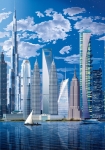 World's Tallest Buildings - fototapet - 366x254 cm - fra W+G