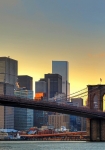 Brooklyn Bridge at Sunset - fototapet - 366x254 cm - fra W+G 