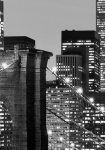 Manhattan Skyline at Night - fototapet - 254x366 cm - fra W+G 