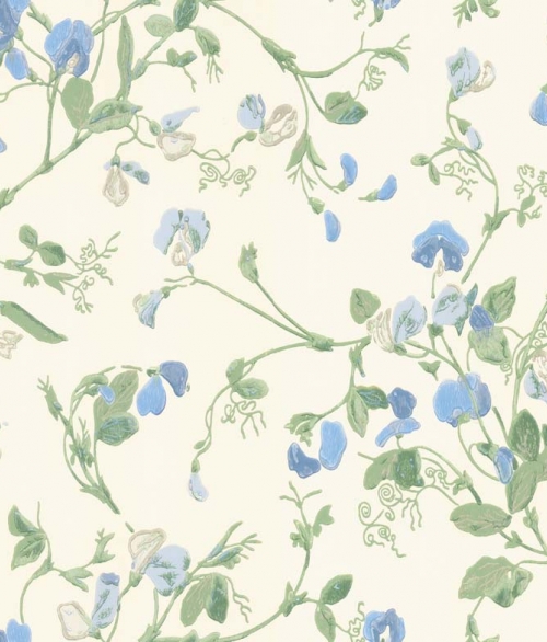 Archive Anthology blå fin blomst - tapet - 10x0,52 m - fra Cole & Son 