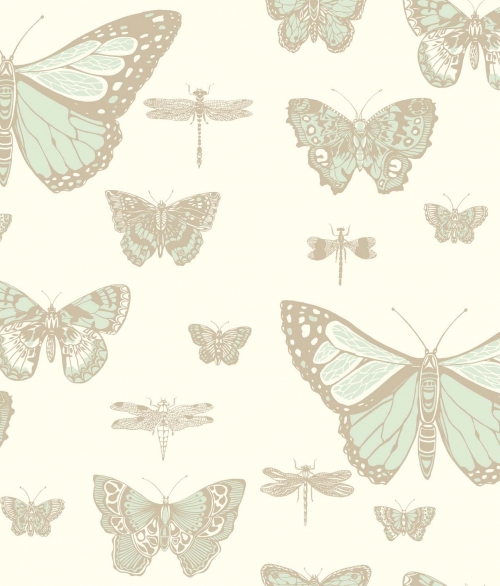 Whimsical butterfly hvid  - tapet - 10x0,52 m - fra Cole & Son 