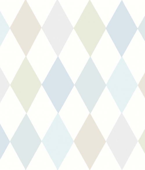 Whimsical trekanter lyseblå - tapet - 10x0,52 m - fra Cole & Son 