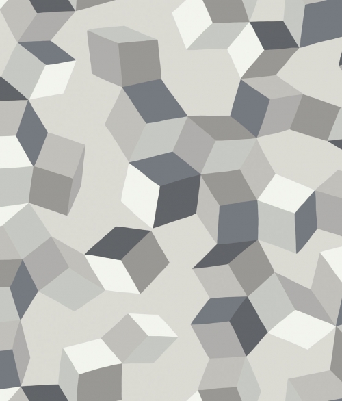 Geometric II firkanter grå - tapet - 10x0,685 m - fra Cole & Son 