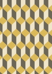Geometric II gule firkanter - tapet - 10x0,53 m - fra Cole & Son 