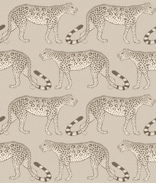 Ardmore Leopard Walk grå - tapet - 10x0,52 m - fra Cole & Son