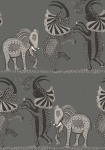 Ardmore Safari Dance grå/sort - tapet - 10x0,52 m - fra Cole & Son 