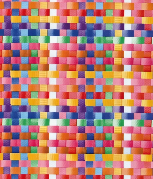 Flettet Fiber (Regnbue) - selvklæbende folie - 45x200 cm - fra Tapetcompagniet 