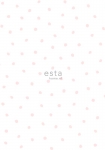Irregular Snowflake Polka Dots lyserød - tapet - 10,05x0,53 m - fra ESTA HOME