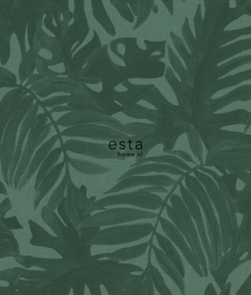 Jungle mørkegrøn - tapet - 10,05x0,53 m - fra ESTA HOME