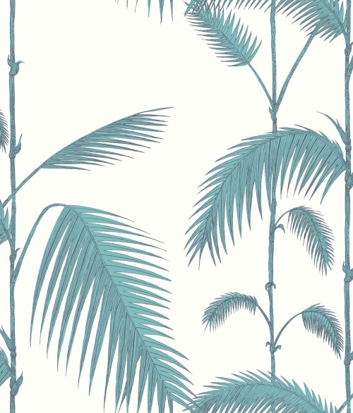 Palm Leaves blå - tapet - 10,05x0,53 m - fra Cole & Son 