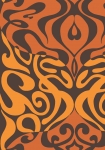 New Contemporary Two gul/orange - tapet - 10x0,52 m - fra Cole & Son 