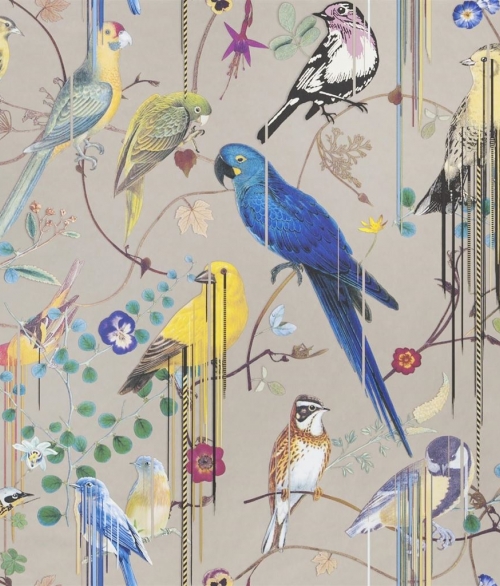 Birds Sinfonia kobber - tapet - 10x0,685 m - fra Christian Lacroix 