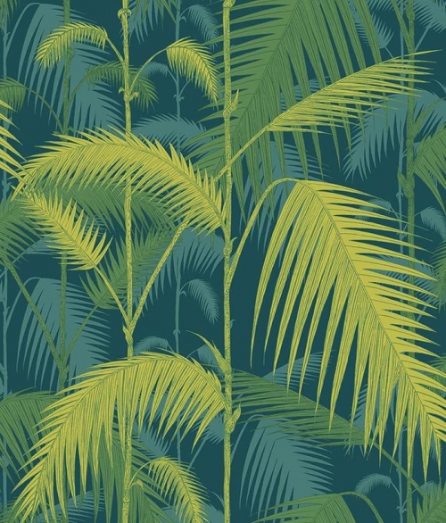 Palm Jungle green/blue - tapet - 10x0,52 m - fra Cole & Son 