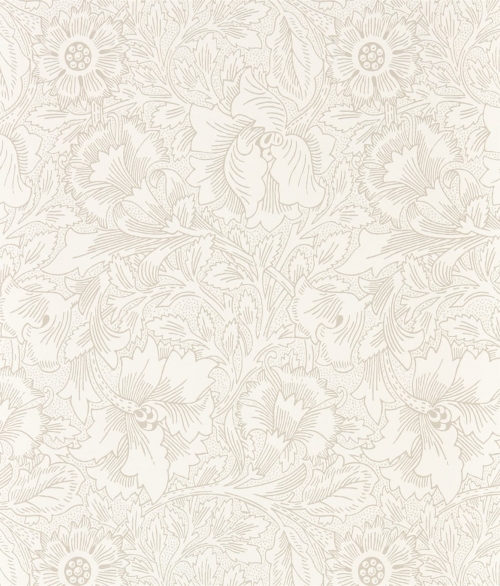 Pure hvid blomst - tapet - 10x0,52 m - fra Morris & Co 