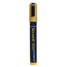 Chalkmarker - Kalk Tusch 2-6 mm - Guld - Fra Securit