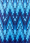 Fantasque geometri blå - tapet - 10x0,52 m - fra Osborne & Little