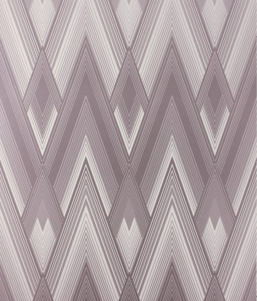 Fantasque geometri grå/lilla - tapet - 10x0,52 m - fra Osborne & Little
