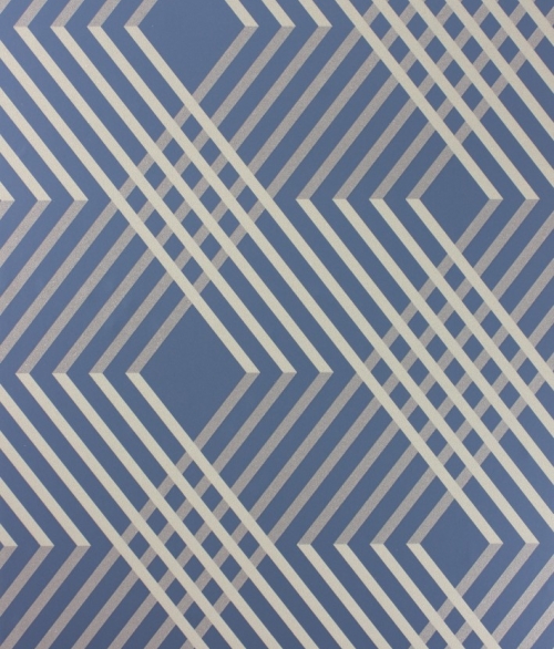 Fantasque mønstret mørkeblå - tapet - 10x0,52 m - fra Osborne & Little