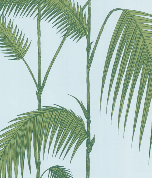 Palm Leaves blå - tapet - 10,05x0,53 m - fra Cole & Son 