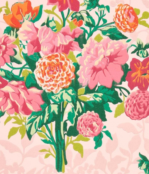 Dahlia Bunch rose Quartz/spinel - tapet - 10.05x0.52m - fra Harlequin